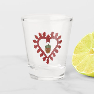 Vaso De Chupito Día de San Valentín Love Heart Acorn