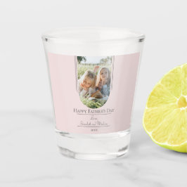 Vaso De Chupito Día del padre de la foto moderna en arco | Rosa