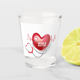 Vaso De Chupito Día Mundial de la Salud