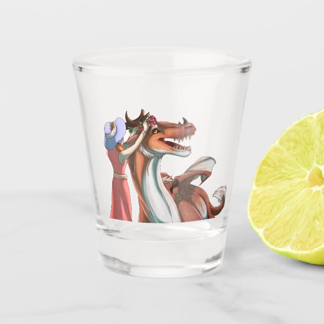 Vaso De Chupito Días pacíficos (Anverso)