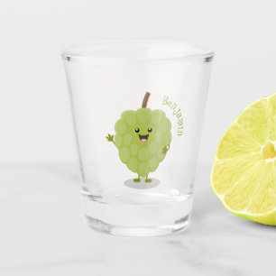 Vaso De Chupito Dibujo animado de chirimoya linda