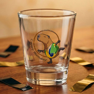 Vaso De Chupito Dibujo animado lindo de carpincho regalo de gimnas