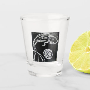 Vaso De Chupito dibujo de yaie betta