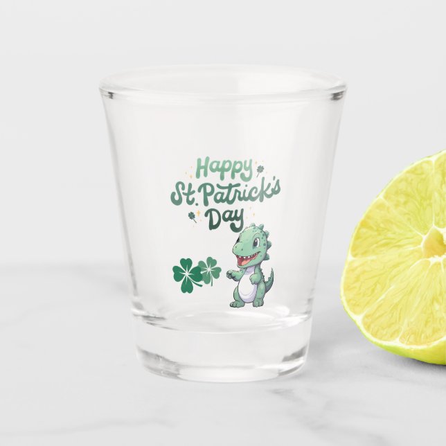 Vaso De Chupito Dino St. Patrick's Day Mug (Anverso)