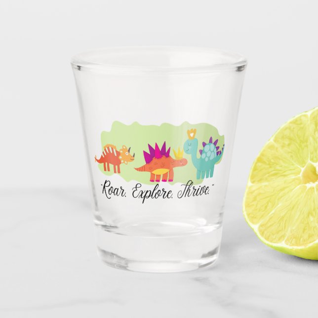 Vaso De Chupito Dinosaurio (Anverso)