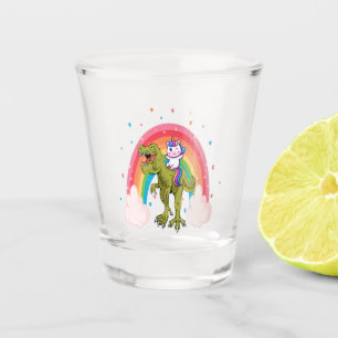 Vaso De Chupito Dinosaurio de Unicornio