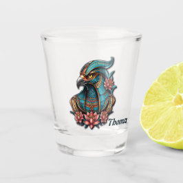 Vaso De Chupito Dios del Halcón Egipcio.