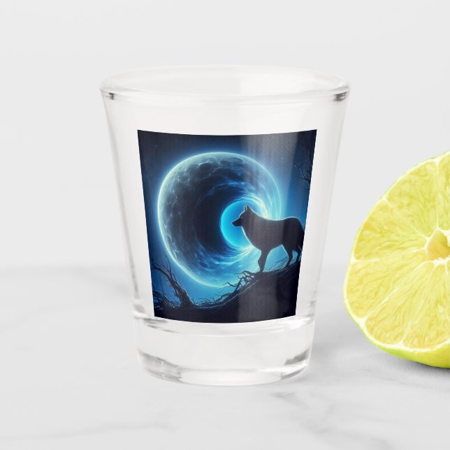 Vaso De Chupito Dire Wolf wormhole (Anverso)