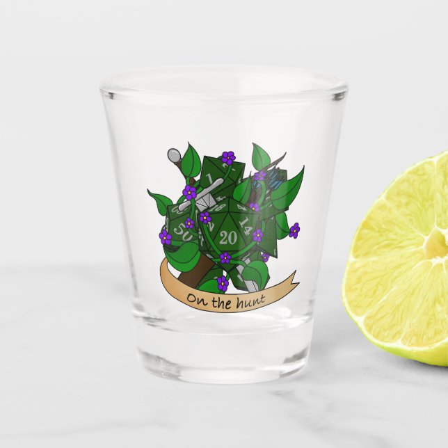 Vaso De Chupito Diseño de dados de Ranger (Anverso)