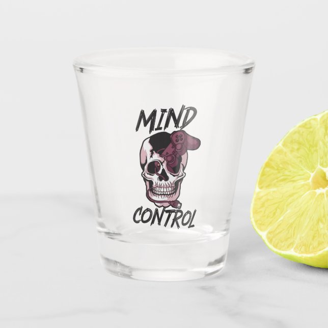 Vaso De Chupito Diseño de juegos de control mental (Anverso)