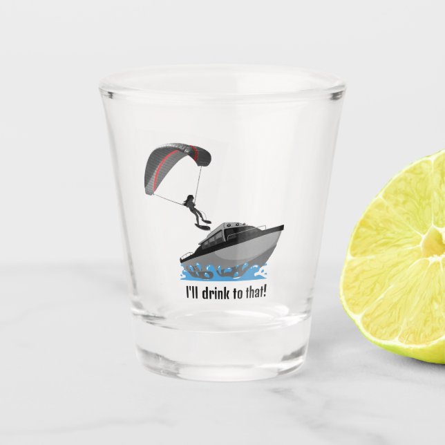 Vaso De Chupito Diseño de paraíso (Anverso)