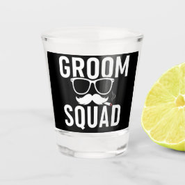 Vaso De Chupito Diseño divertido para el grupo del novio en la fie
