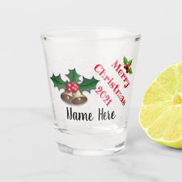Vaso De Chupito Diseño festivo Navidades personalizados vidrios ro