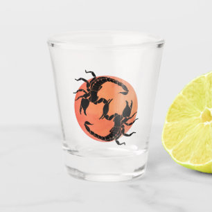 Vaso De Chupito Diseño Gráfico Tribal de Escorpión