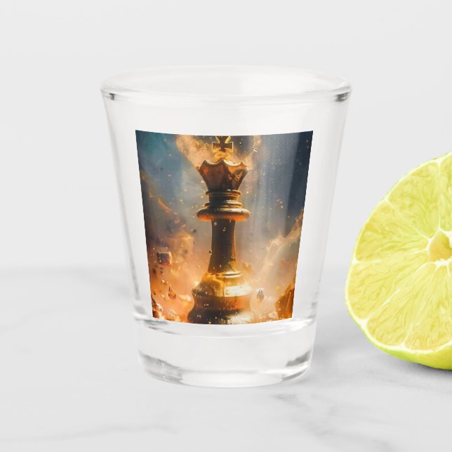 Vaso De Chupito "Diseños de vidrio moderno" (Anverso)