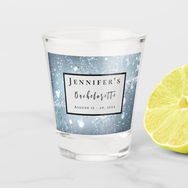 Vaso De Chupito Disparo de Bachelorette Personalizada de fin de se (Anverso)