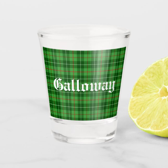 Vaso De Chupito Distrito de Galloway de Escocia Tartán (Anverso)