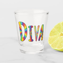 Vaso De Chupito DIVA Gay Pride Bandera Arcoiris Fabulous LGBTQ