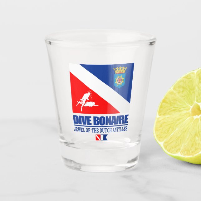 Vaso De Chupito Dive Bonaire (Anverso)