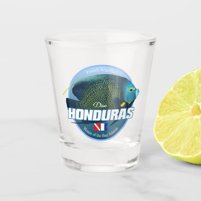 Vaso De Chupito Dive Honduras (DD2) (Anverso)