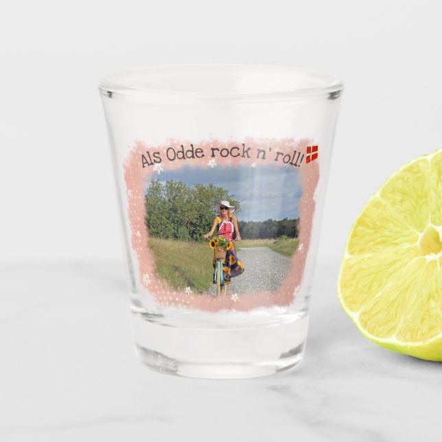 Vaso De Chupito Diversión Als Odde, Dinamarca Vidrio Disparado! (Anverso)