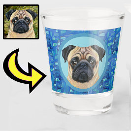 Vaso De Chupito Diversión Única de su Mascota Perro Perro Personal