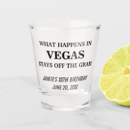 Vaso De Chupito Divertida fiesta de cumpleaños crea tu propio vidr