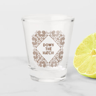 Vaso De Chupito Divertido ¡Abajo la Trampa! Agregar Texto Arte de 