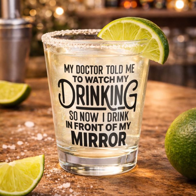 Vaso De Chupito Divertido Beber Frente al Espejo (Subido por el creador)