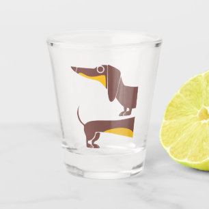 Vaso De Chupito Divertido dachshund lindo para padres de perros la