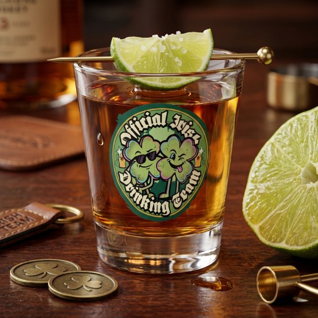Vaso De Chupito Divertido Equipo Oficial de Bebida Irlandesa St Pa (Subido por el creador)