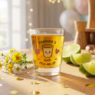 Vaso De Chupito Divertido Nombre Personalizado Pequeño Animo Cute 