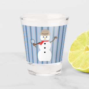 Vaso De Chupito Divertido y divertido detective Snowman