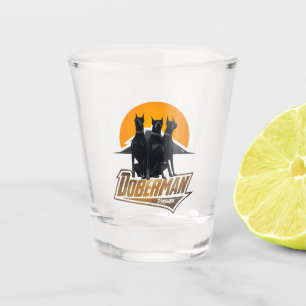 Vaso De Chupito Doberman Pinscher