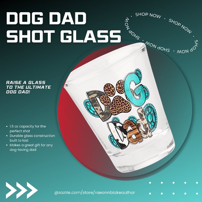 Vaso De Chupito Dog Dad Shot (Subido por el creador)