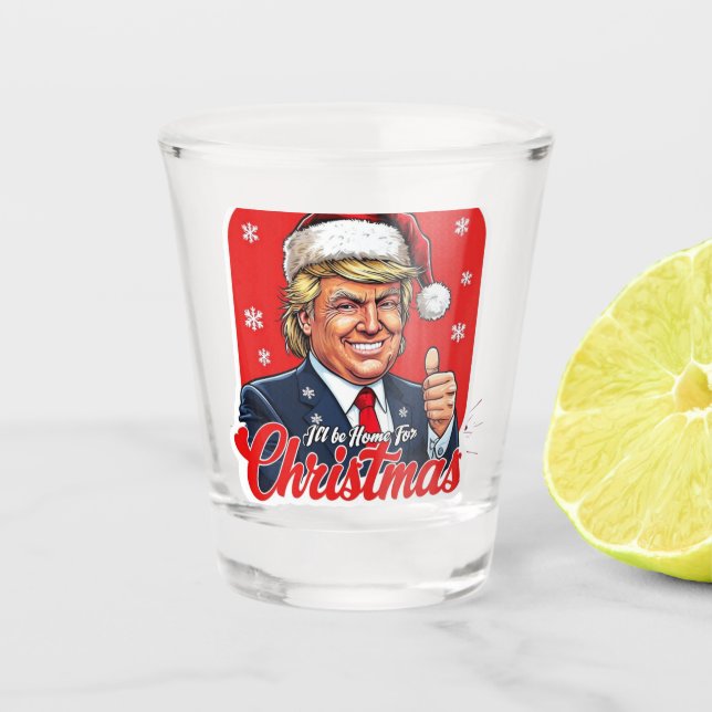 Vaso De Chupito Donald Trump Navidades Santa Claus Art (Anverso)