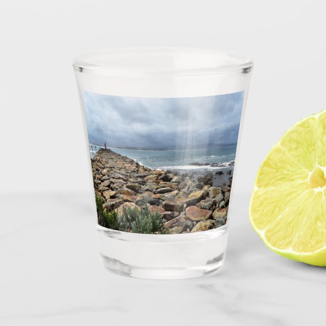 Vaso De Chupito Donde las rocas se encuentran con el mar - Punto d (Anverso)