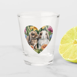 Vaso De Chupito Dos conejos pequeños conejitos