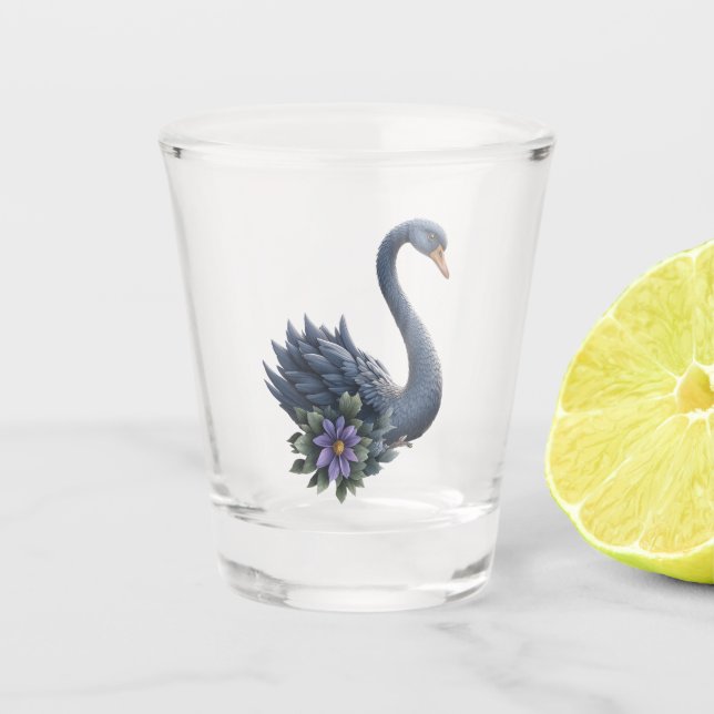 Vaso De Chupito Dos Corazones, Una Reflexión – Boda Romántica de C (Anverso)
