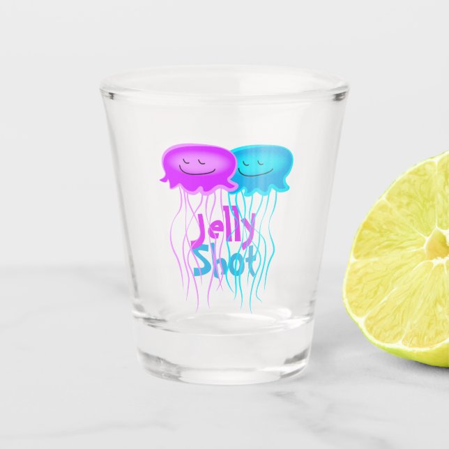 Vaso De Chupito Dos medusas Personalizados (Anverso)
