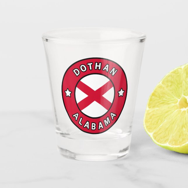 Vaso De Chupito Dothan Alabama (Anverso)