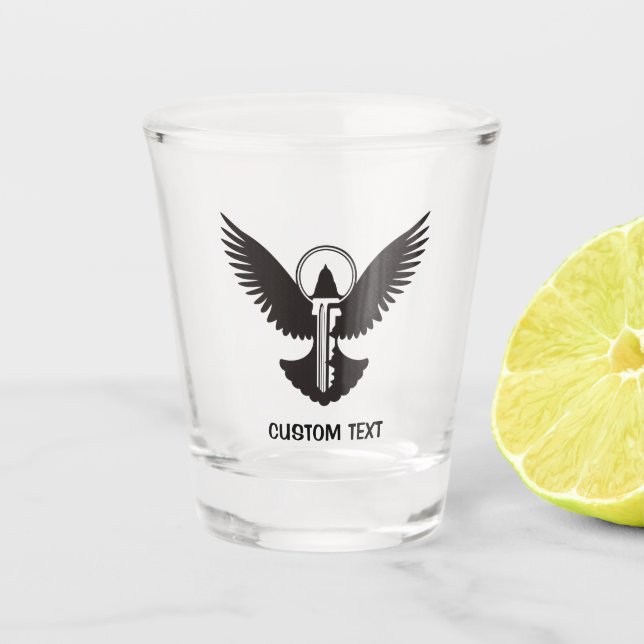 Vaso De Chupito Dove con clave (Anverso)