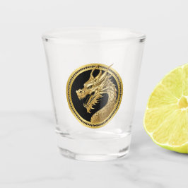 Vaso De Chupito Dragón de oro