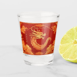 Vaso De Chupito Dragón festivo Año Nuevo chino