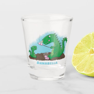Vaso De Chupito dragones cortos asando malvaviscos personalizado