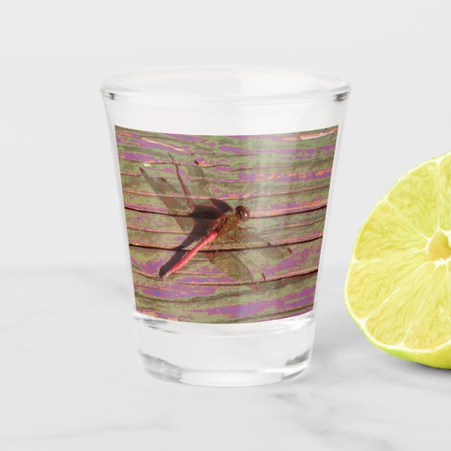 Vaso De Chupito Dragonfly Colorful (Anverso)