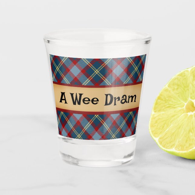 Vaso De Chupito Dram occidental de whisky escocés (Anverso)