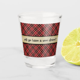 Vaso De Chupito Dram occidental de whisky escocés