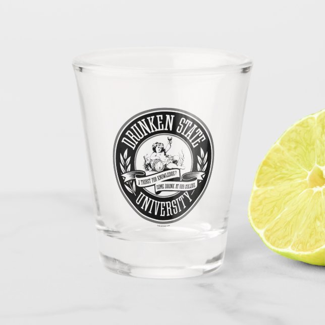 Vaso De Chupito Drunken State University (Anverso)