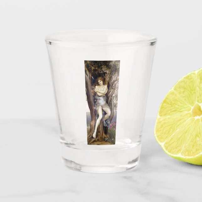 Vaso De Chupito Dryad (Hermoso árbol Nymph) (Mito griego) (Anverso)